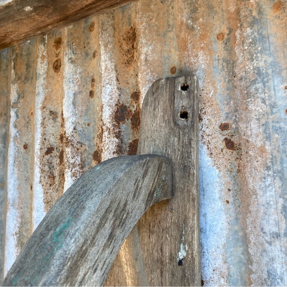 Vintage Wooden Semicircle Decor Half Wheel Wall Primitive Rustic Decor - Picture 5 of 14